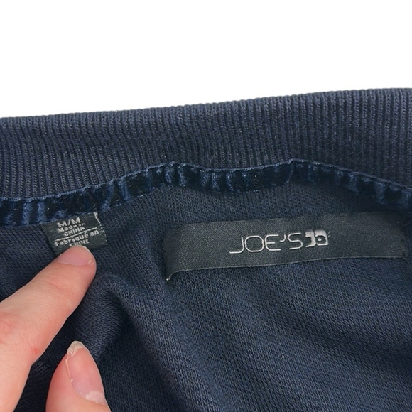 Joe's Jeans Blue Knit Short Sleeve Collared Classic Polo Shirt Size Medium NWT - Picture 10 of 10